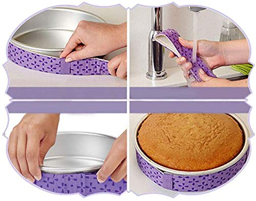  Mity rain 4-Piece Cake Pan Dampen Strips, Super Absorbent Thick  Cotton Strips for Baking, Cake Leveler and Baking Supplies: Home & Kitchen