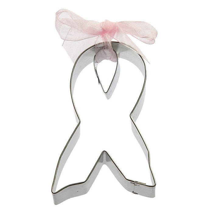 Awareness Ribbon Cookie Cutter 2 Pc Set – Ribbon, Tear Drop Cookie Cutters Hand Made in the USA from Tin Plated Steel