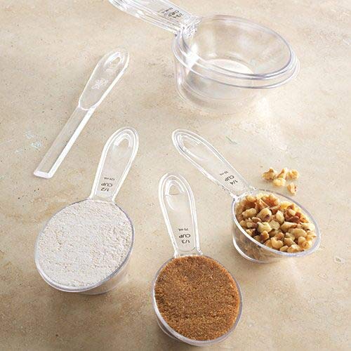 Pampered Chef Stoneware, Measuring Cup with Lid & Mushroom/fruit
