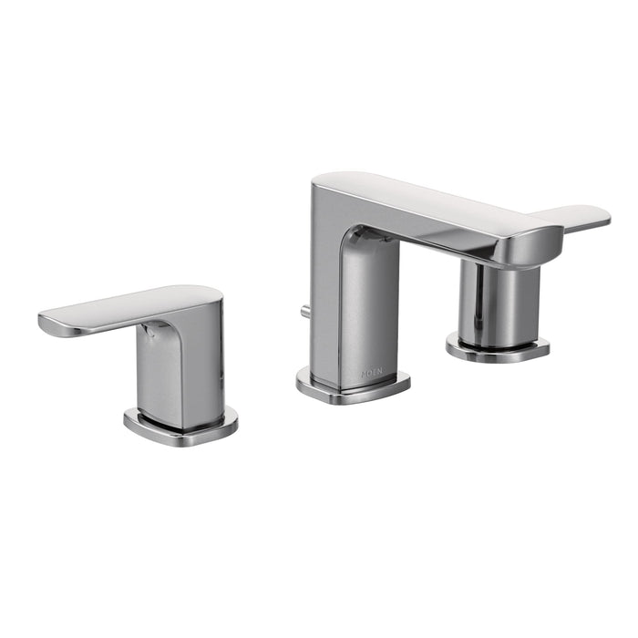 Moen Rizon Chrome Two-Handle Widespread Bathroom Faucet, Valve Sold Separately, T6920