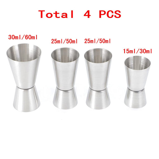 1pc Stainless Steel Jigger Spirit Measure Cup Ounce & Ml Double Sided Measuring  Cup, 15/30ml