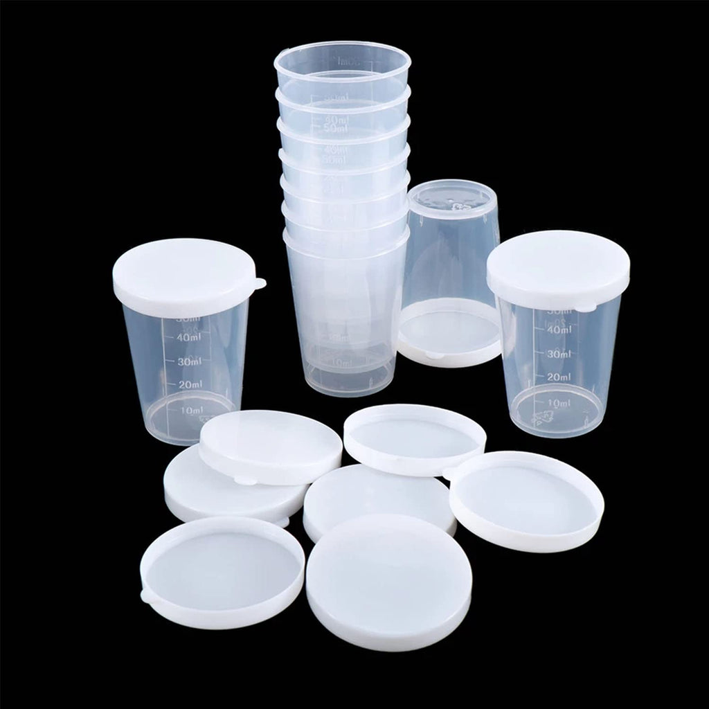 SUPVOX 50 Pack 100ml Plastic Graduated Cups, Transparent Scale Cups, M —  CHIMIYA