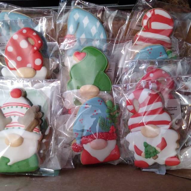 Gnome Cookie Cutter Set-5.3" 4.5" 4.3"-3-Pieces-Holiday Cookie Cutters Fondant Biscui Cutters
