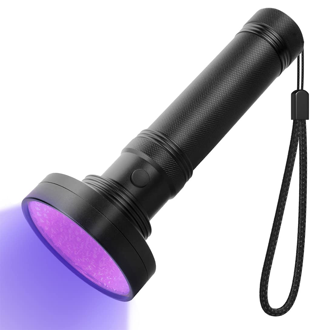 Waklyte Black Light Mini UV Flashlight 21 LED 395 NM Ultraviolet Blacklight Detector for Dog Urine Pet Stains and Bed Bug (Battery Included)