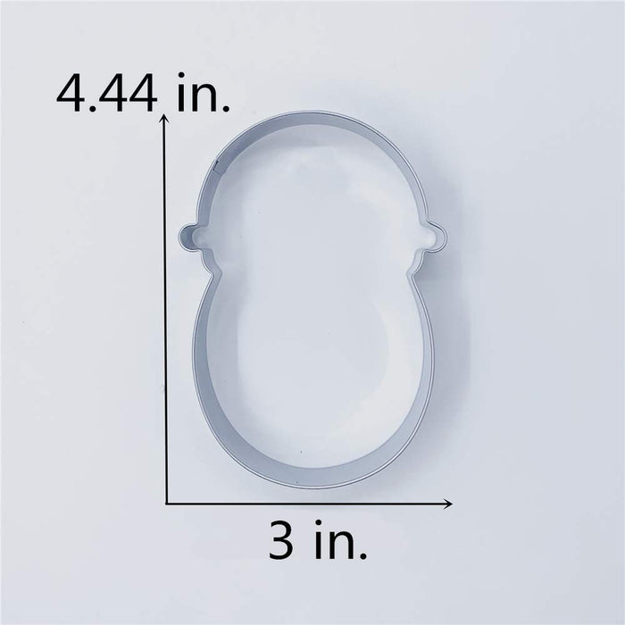 LILIAO Swaddled Baby Cookie Cutter for Baby Shower - 3.1 x 4.4 inches - Stainless Steel