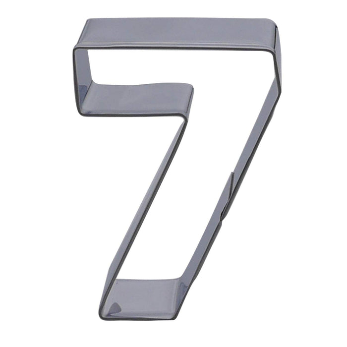 Number (7), Sweet Cookie Crumbs Cookie Cutter, Stainless Steel, Dishwasher Safe