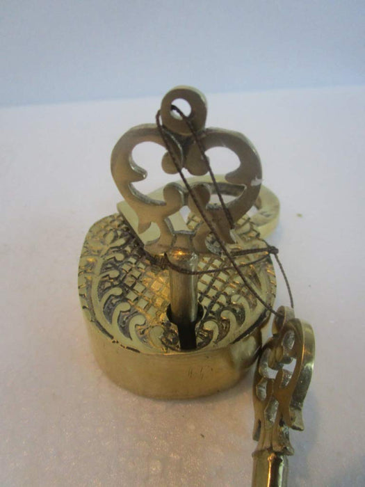 Brass Blessing : Vintage Brass Padlock - Lock with Key - Brass