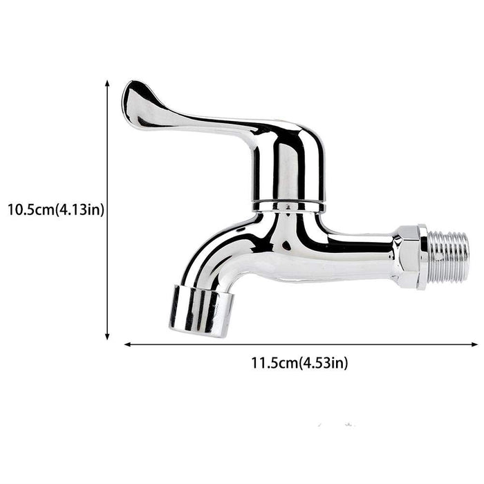 Water Faucet Laundry Bathroom Washing Machine Bath Tub Tap Faucet Outdoor Garden Single Cold Water Tap(#1)