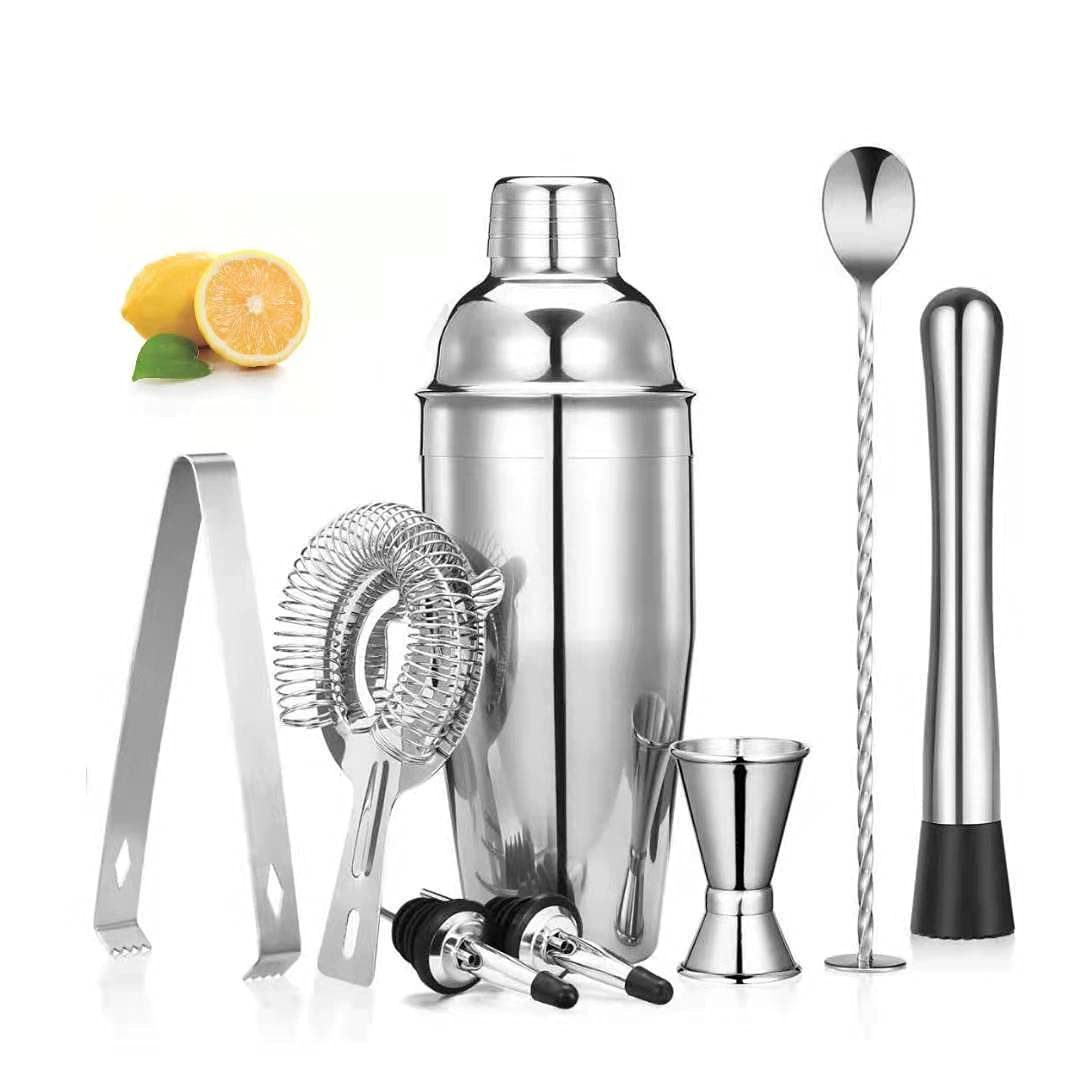  Nitial 6 Pcs 25 oz Stainless Steel Cocktail Shaker No Leaks Martini  Shaker with Built In Strainer Bar Shaker Bartender Shaker Mixed Drink Shaker  Margarita Mixer Tools for Mixed Drinks, Beginners