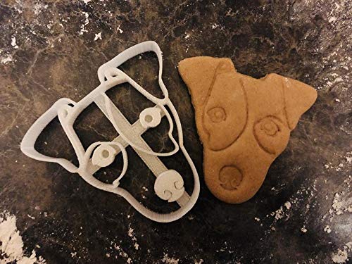 Jack Russell Cookie Cutter and Dog Treat Cutter - Face - 3 inch