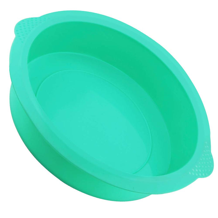 Kamehame 8 Inch Cake Mold Silicone, Round Cake Pan Mold Mint Green