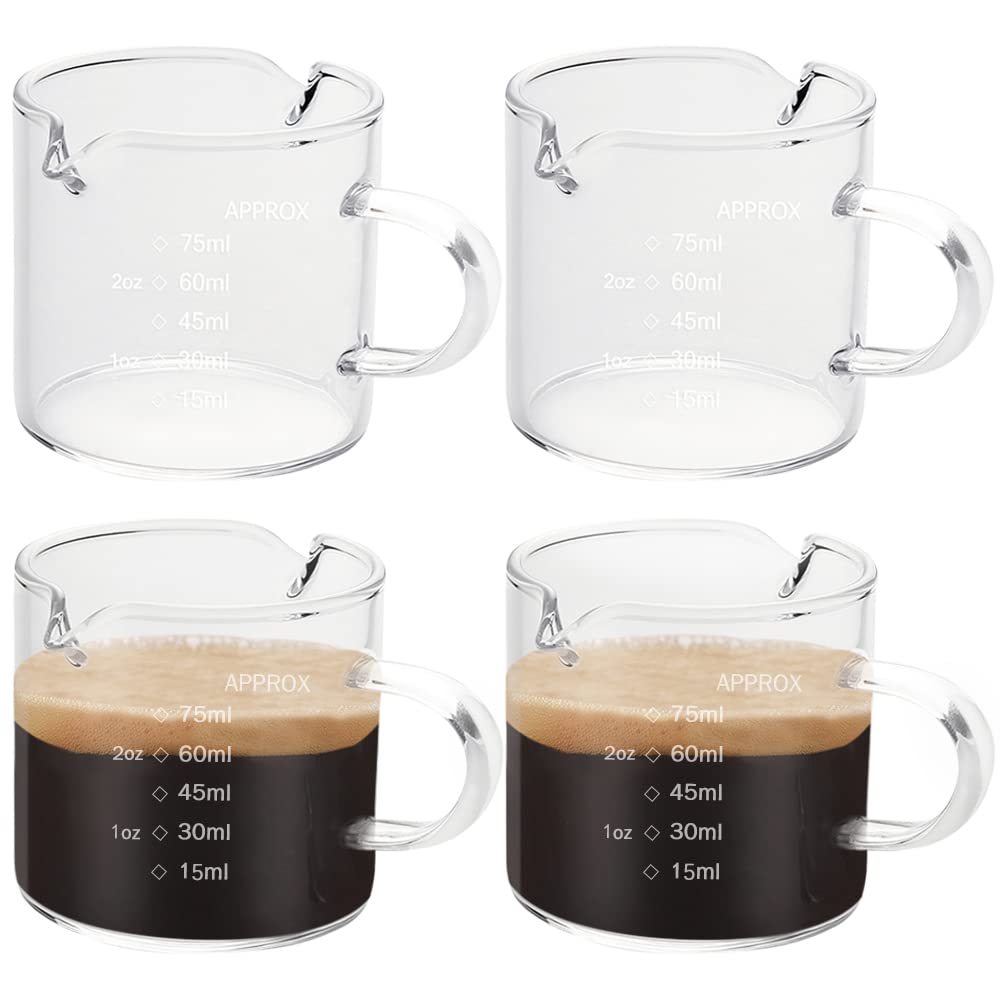 measuring cup with scale 30 ML Espresso Shot Measure Cup Clear Glasses  Clear