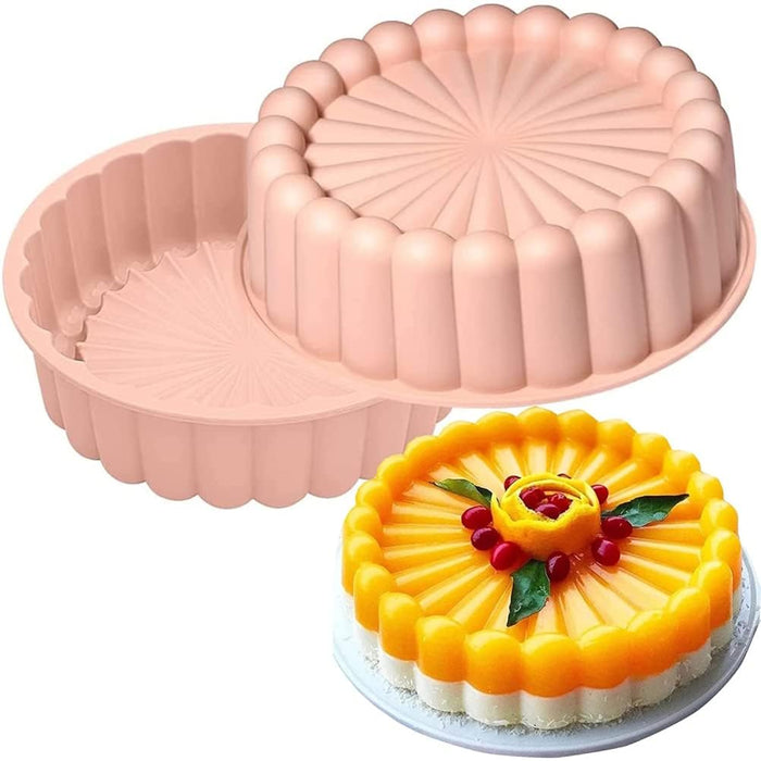 Enfudid Silicone Charlotte Cake Pan - 7.7 inch Round Cake Molds, Reusa —  CHIMIYA