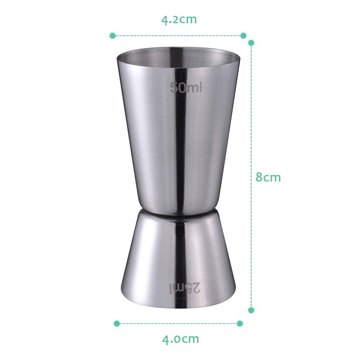 1pc Double Head Jigger,Ounce Cup,Stainless Steel Bar Measure For