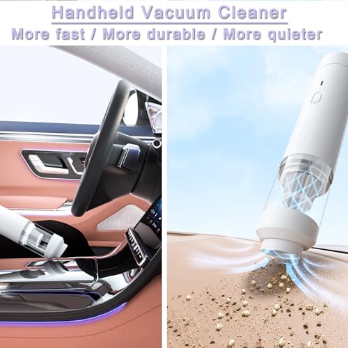 Zwai Cordless Vacuum, Handheld Vacuum Cleaner, Mini Car Vacuum With Blower Lightweight Portable Vacuum For Car,Home, Dual