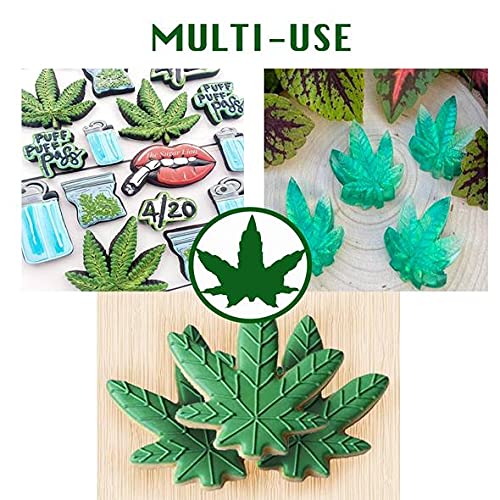 Marijuana Leaf Plant Cookie Cutter 4" Smoke Pot Joint Leaf Bud