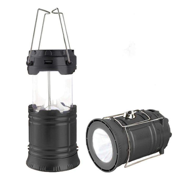 LED Camping Lantern, Solar and Rechargeable Lantern Flashlight Collaps —  CHIMIYA
