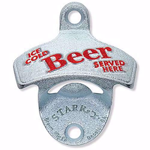 Embossed Ice Cold Beer Served Here STARR"X" Bottle Opener