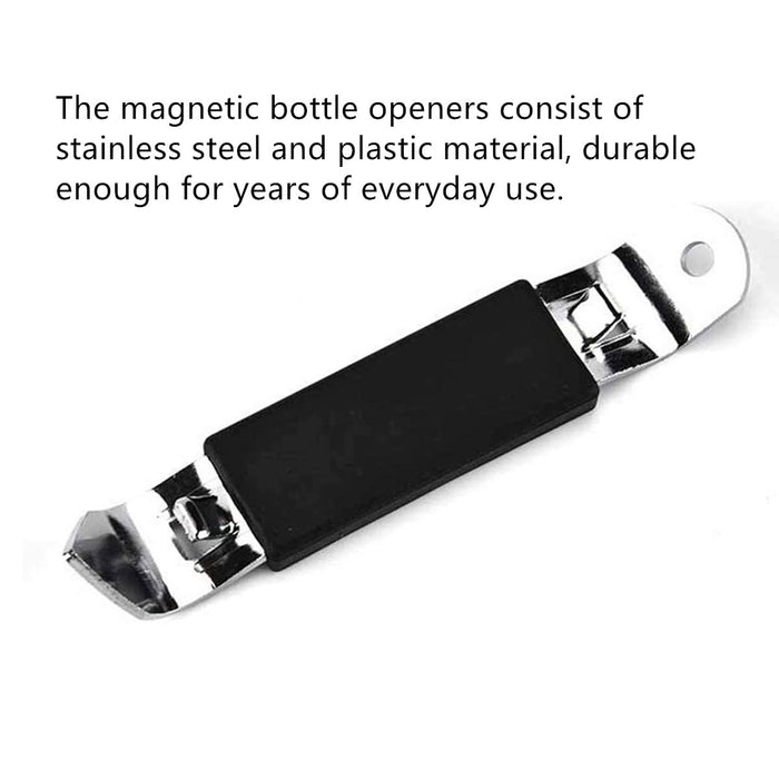 KITCHENDAO 3 in 1 Magnetic Beer Bottle Opener for Refrigerator, Durabl