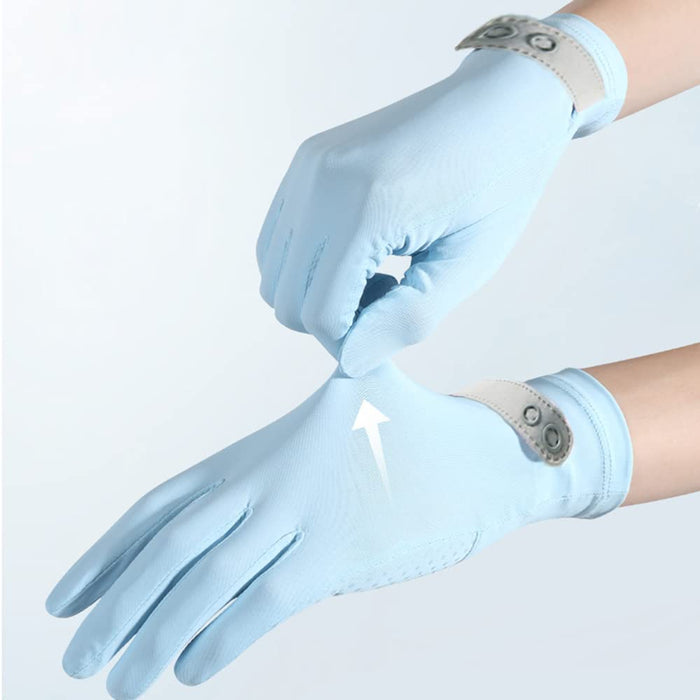 CURELIX UV Sun Protection Gloves for Women, Fullfinger Touchscreen