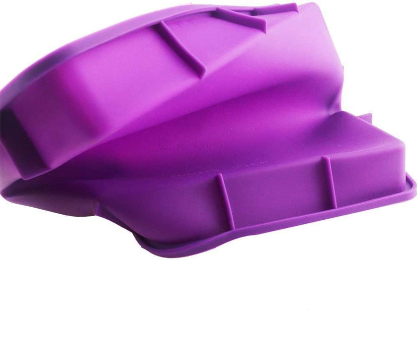 Lmaray 11 x 9.5 inch Purple Silicone Baking Pan, Safe, Durable, Easy Cleanup, Microwave and Oven Safe