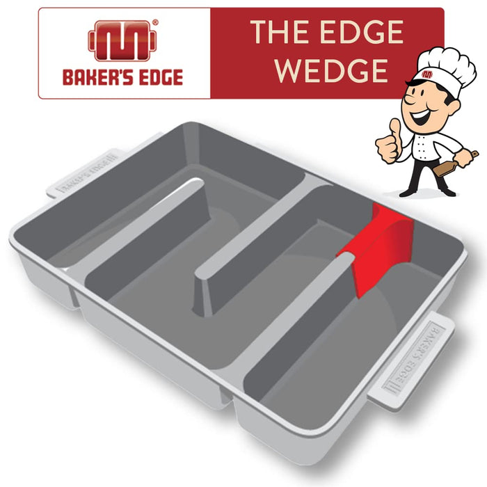 Baker's Edge Lid & Wedge Pack for the Edge Brownie Pan
