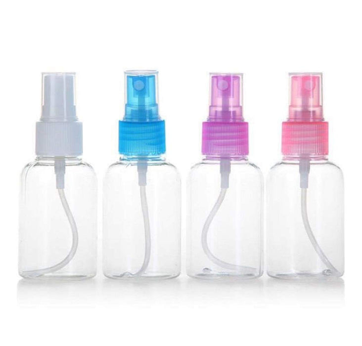 Art&Beauty 30ML Portable Refillable Plastic Fine Mist Perfume Make Up Clear Empty Spray Sprayer Bottle Cosmetic Atomizers PET Spray Bottles Pump(4pcs)