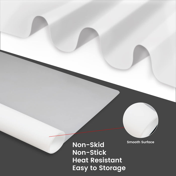 SILICONE COUNTER MATS SET OF 2 KITCHEN COUNTERTOP PROTECTOR HEAT