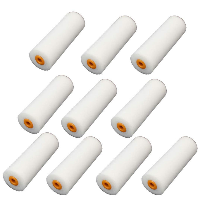 Autoly 100mm/4 inch Mini Sponge Paint Roller Covers Painting Refill-Pack of 10