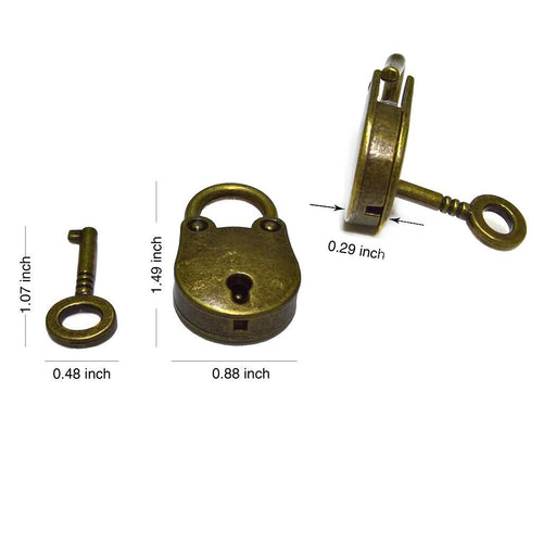 Honbay 6PCS Metal Small Padlocks Suitcase Locks Luggage Locks with