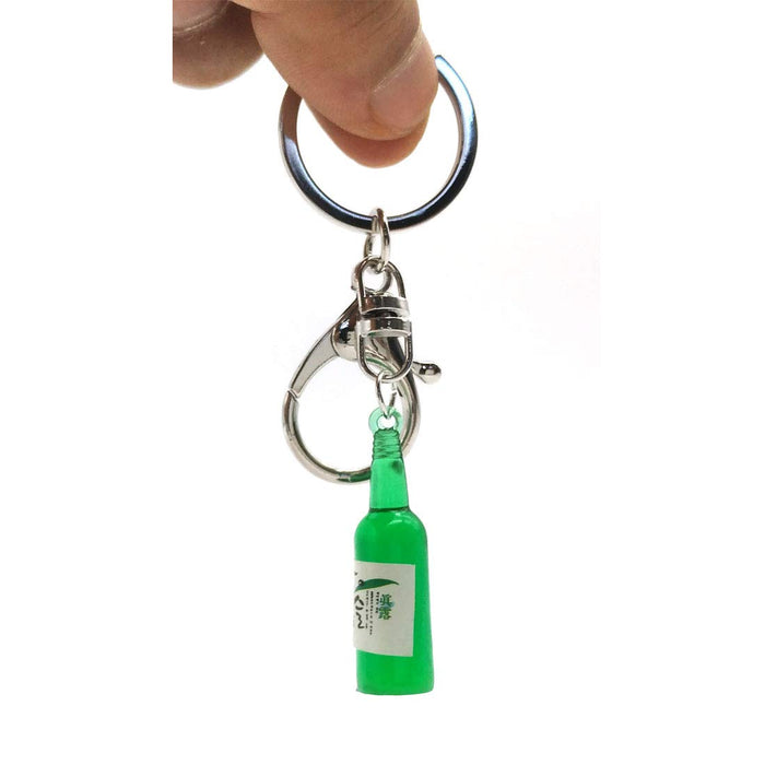 GARASANI Korean Soju Bottle Miniature Key Chain Key Ring Unique Bottle (Soju)