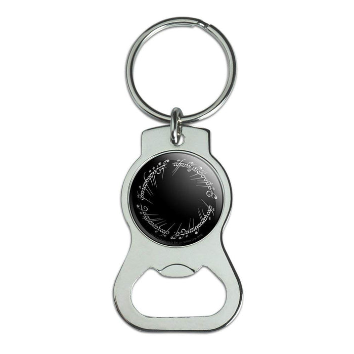 THE LORD OF THE RINGS Mordor Script Keychain with Bottle Cap Opener