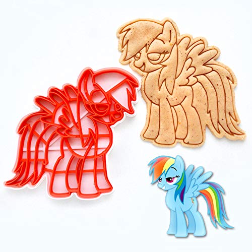 Cookie Cutter by 3DForme, My Little Pony, Rainbow Dash Cake Fondant Frame Mold for Buscuit