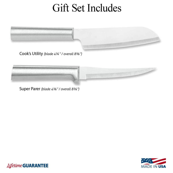 Rada Cutlery - S01 Rada Cutlery Paring Knife Set 3 Knives with Stainless  Steel Blades and Brushed Aluminum Made in The USA, 7 1/8, 6 3/4, 6 1/8