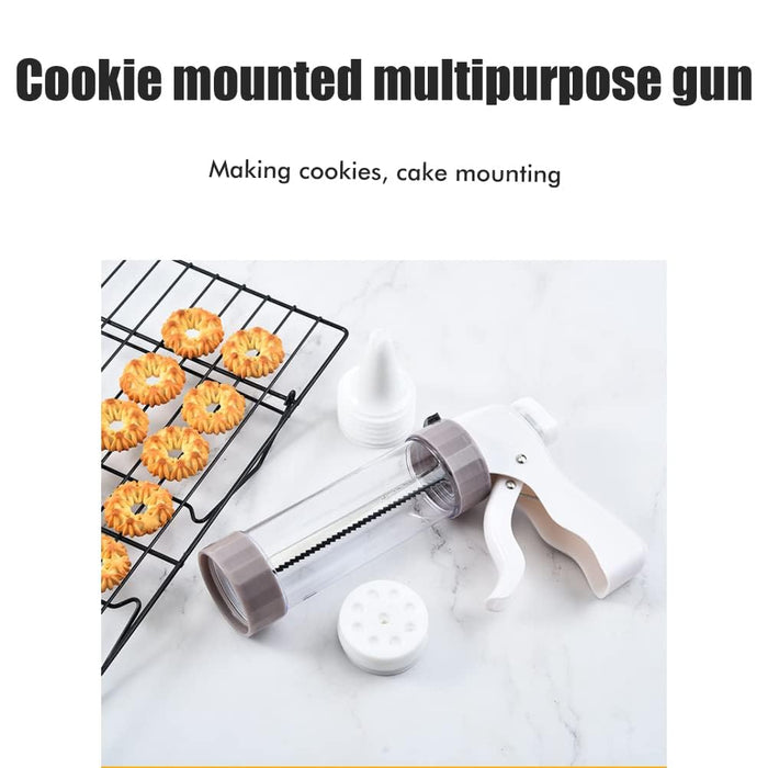 Cookie maker,Cookie Gun,Stainless Steel Biscuit Press Spritz