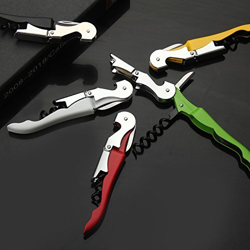 10 Pack Corkscrew Wine Opener By HQY - Best Bottle Opener For Beer Or Wine - Love It Or It! Thick Stainless Steel, Opens Easy!