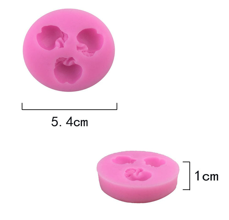 Strawberry Fondant Molds, Mini Fruit Chocolate Cake Decorating Silicone  Molds for Baking Cupcakes, Mousses, Candies, Polymer Clay Craft Projects