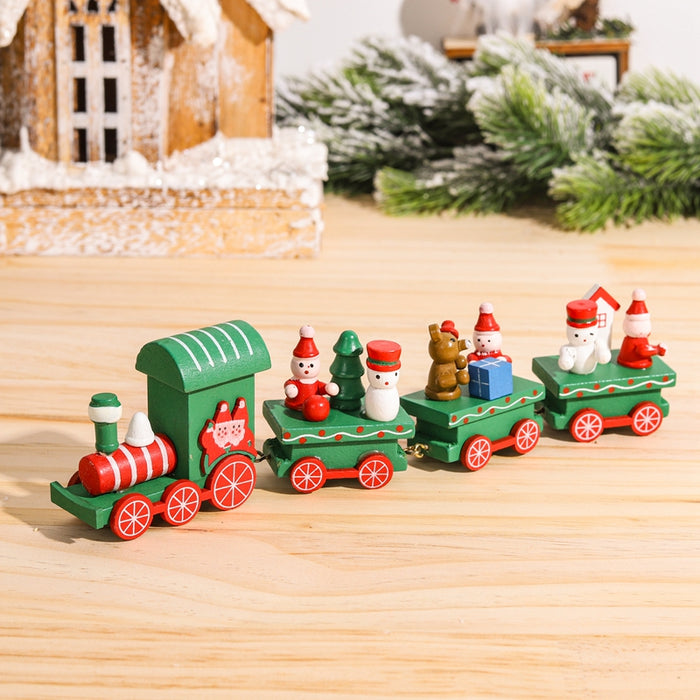 Uniqus 1Pc, Wooden Christmas Train Decoration, Christmas Merry Decoration Pendant