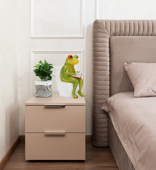 Miniature Frog Figurines on Toilet Collectibles Decorations for Room s —  CHIMIYA