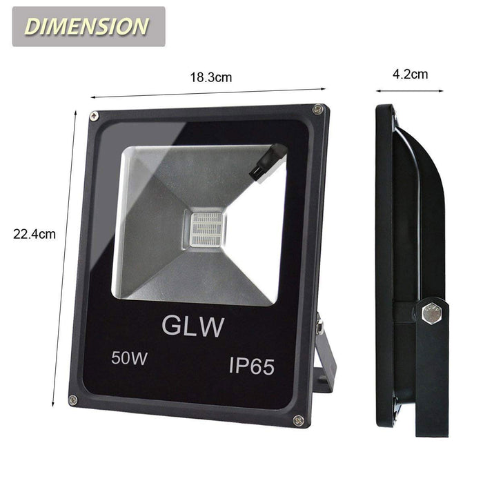 GLW LED RGB Flood Light, 50W Outdoor Color Changing Lights with Remote —  CHIMIYA