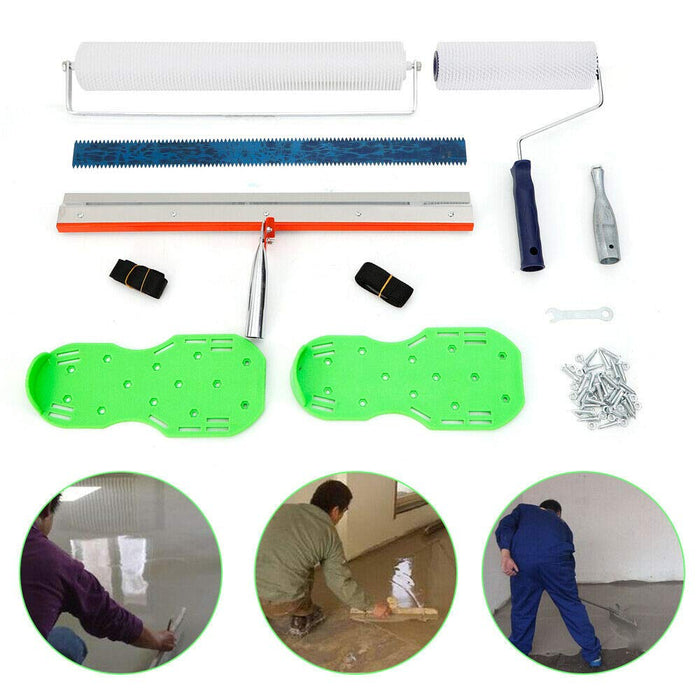 Cement Self-leveling Tool Kit Epoxy Floor Paint Tool w/Roller