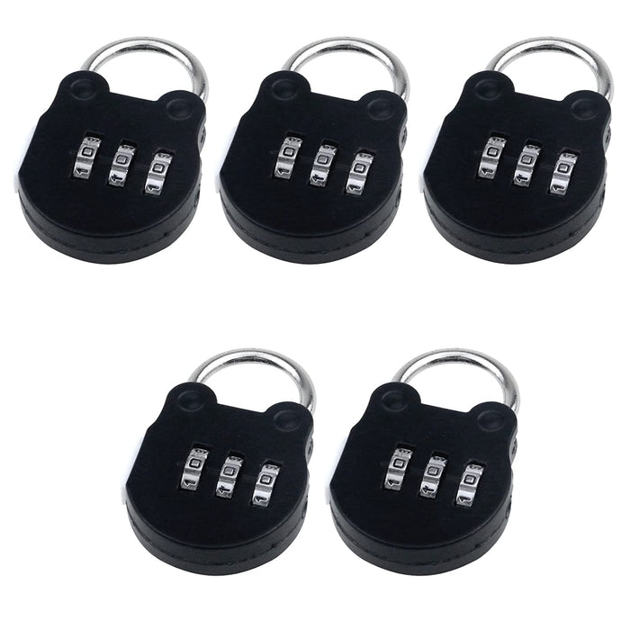 Small Mini Strong Steel Luggage Travel Lock With Keys Combination Padlock  Safe Lock for Gym Locker