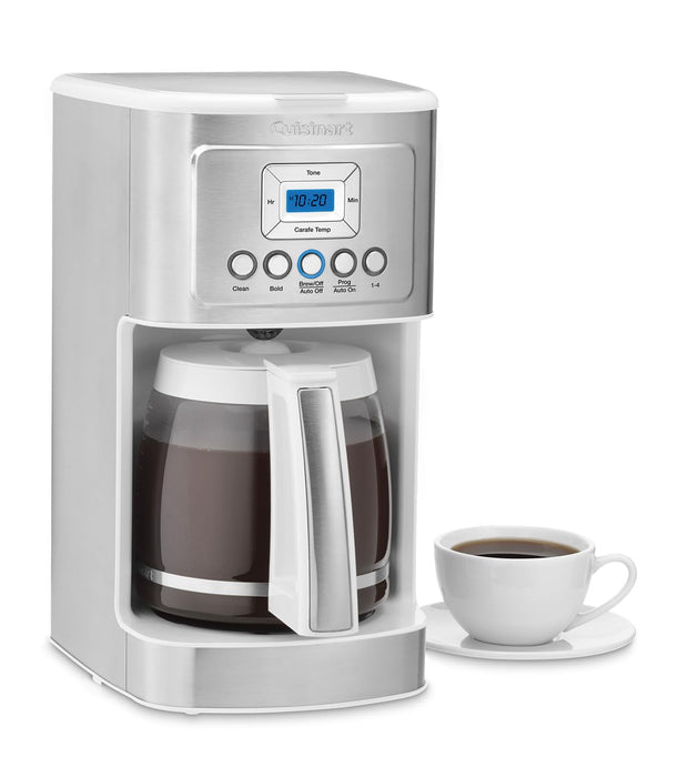 uisinart D3200W 14 Glass arafe PerfeTemp 14up Programmable offeemaker Bundle with Desaling Powder and offee Measure Sooper 3 Item