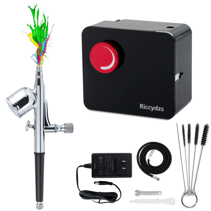 AirBrush Kit With Air Compressor 32PSI Airbrush kit Rechargeable Auto —  CHIMIYA