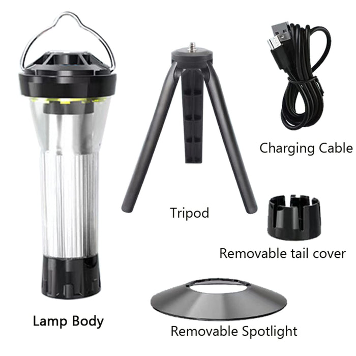 Mini Camping Lantern, Rechargeable Camping Hands-Free Flashlight with —  CHIMIYA