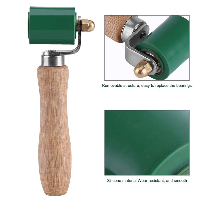 Angoily 3pcs Wallpaper Flat Pressing Wheel Wood Seam Roller Seam Roller for  Quilting Printmaking Brayer Roofing Seam Roller Hand Pressure Roller Vinyl  Seam Flat Pressure Seam Press Plastic 