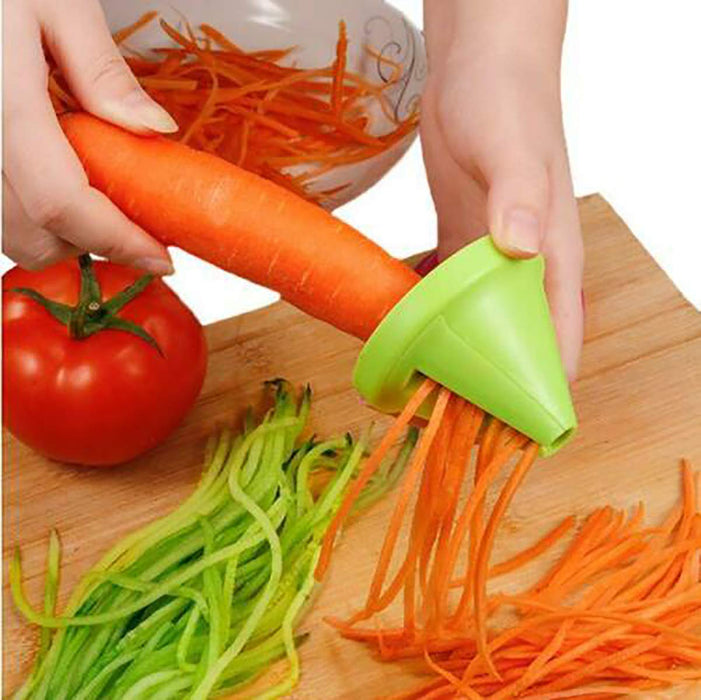 Voaesdk Handheld Spiralizer Vegetable Slicer,4 in 1 Heavy Duty Veggie  Spiralizer Zucchini Spaghetti Maker,Vegatable Spiral Slicer for