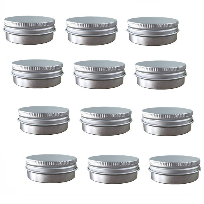 Aluminum Tin Jars, Cosmetic Sample Metal Tins Empty Container Bulk