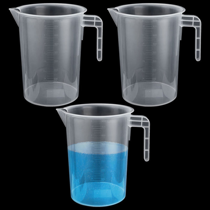 3 Sizes Plastic Graduated Measuring Cups with Pitcher Handles