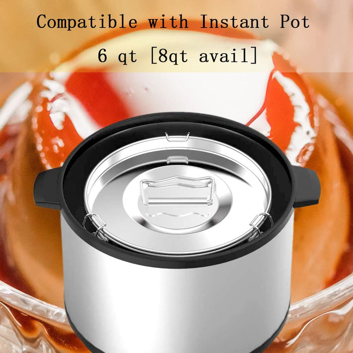 Flan Mold , Stainless Steel Flan Pan Mold with Lid(62 oz) Compatible with  Instant Pot 6 qt [3qt, 8qt avail] Flanera Flan Maker Quesillera Molde Para